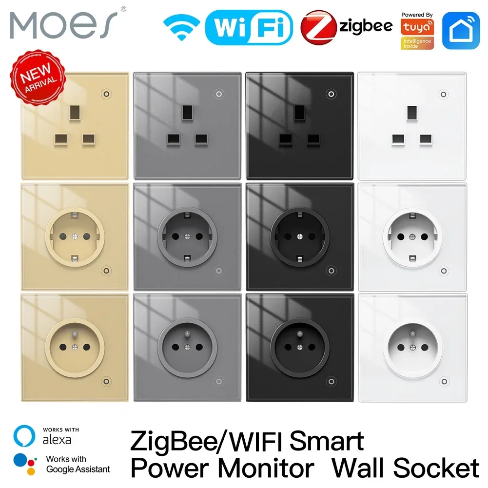 Smart Home Europe - Moes ZigBee gniazdo ścienne WIFI inteligentny