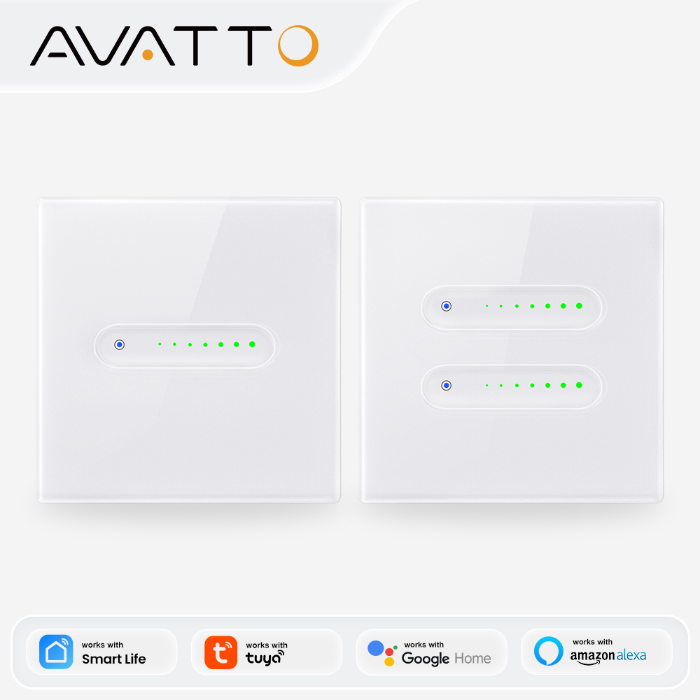Smart Home Europe - AVATTO WiFi 1/2-kanałowy inteligentny ściemniacz, dotykowy