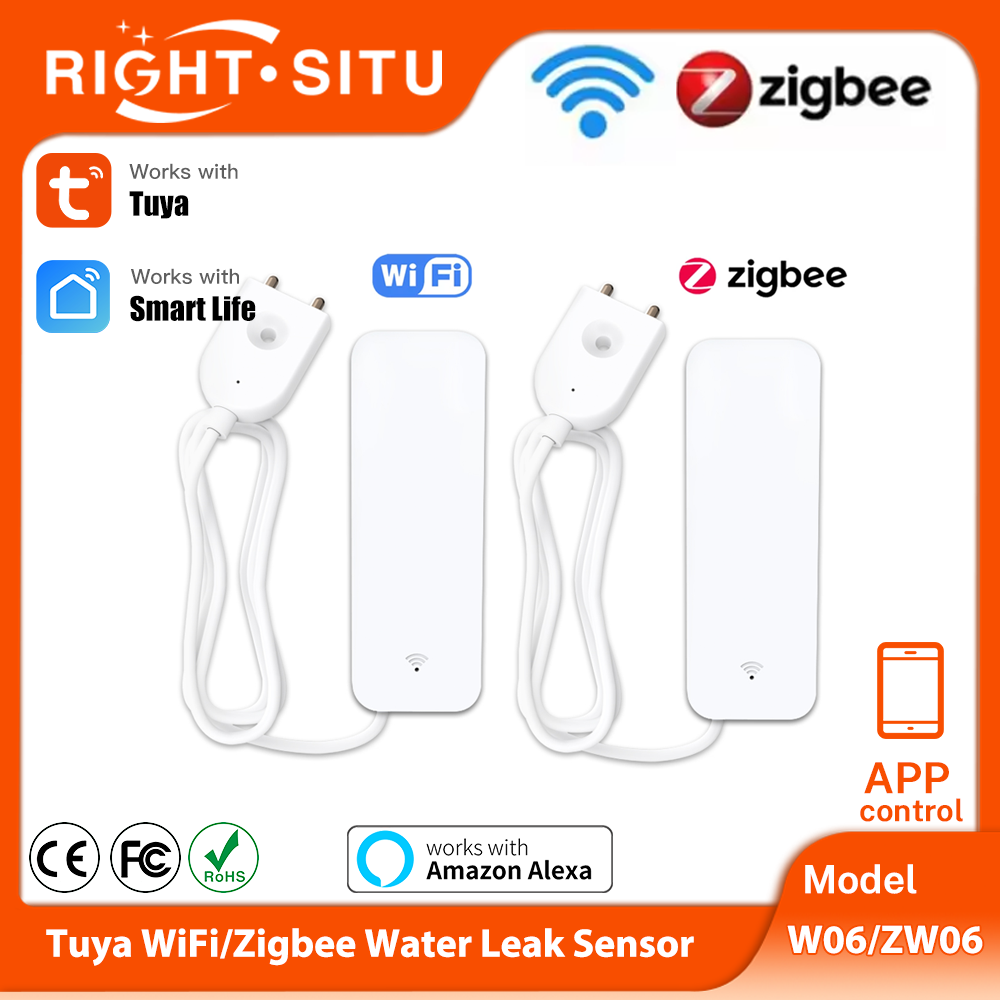 Smart Home Network - Czujnik zalania Tuya WiFi Zigbee, inteligentny