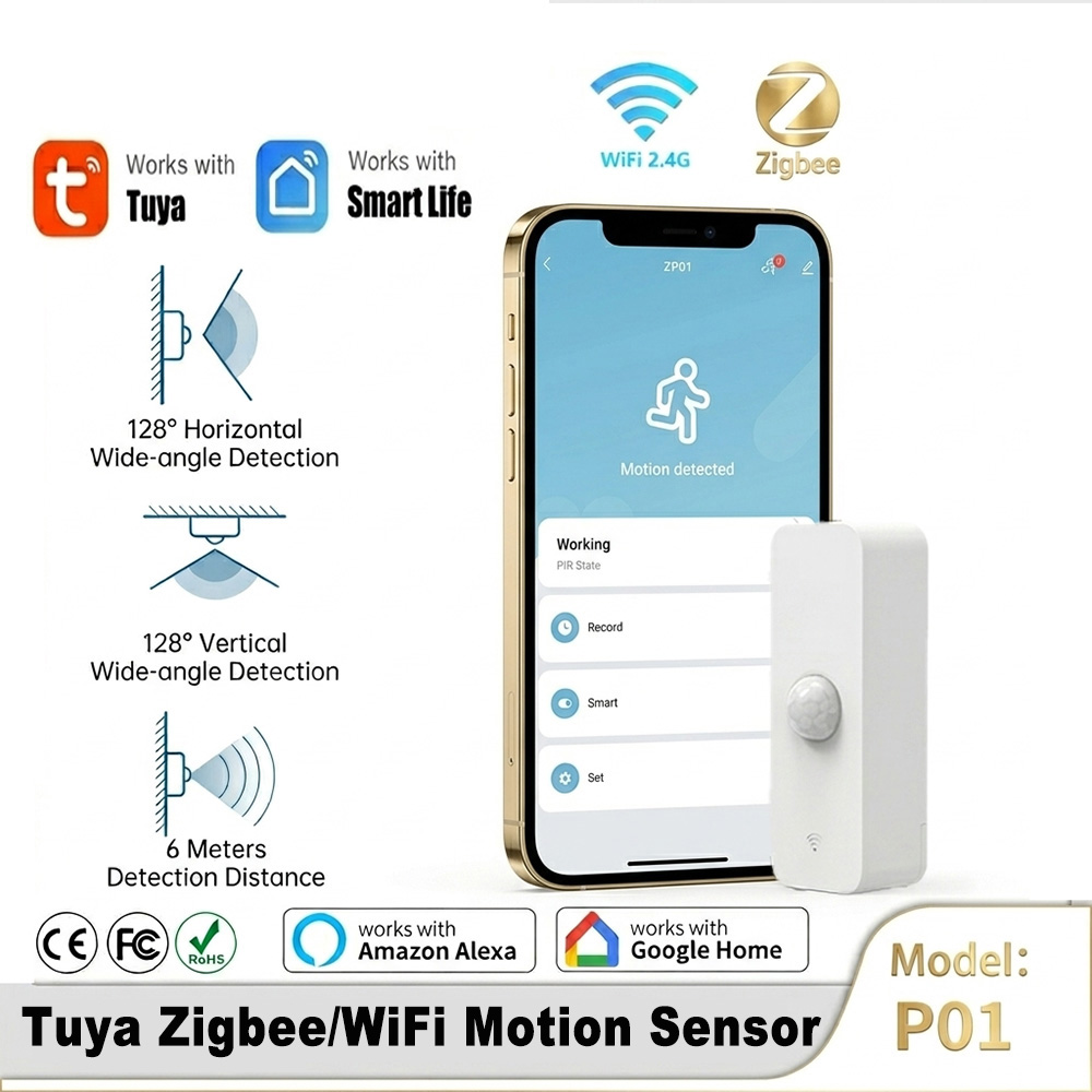 Smart Home Network - Inteligentny czujnik ruchu PIR WiFi Zigbee,