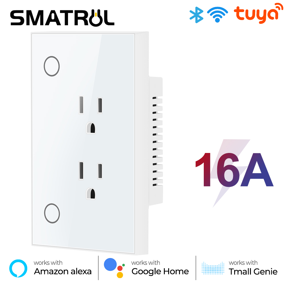 Smart Wall Socket - 16A Tuya Wifi gniazdo Us wtyczka