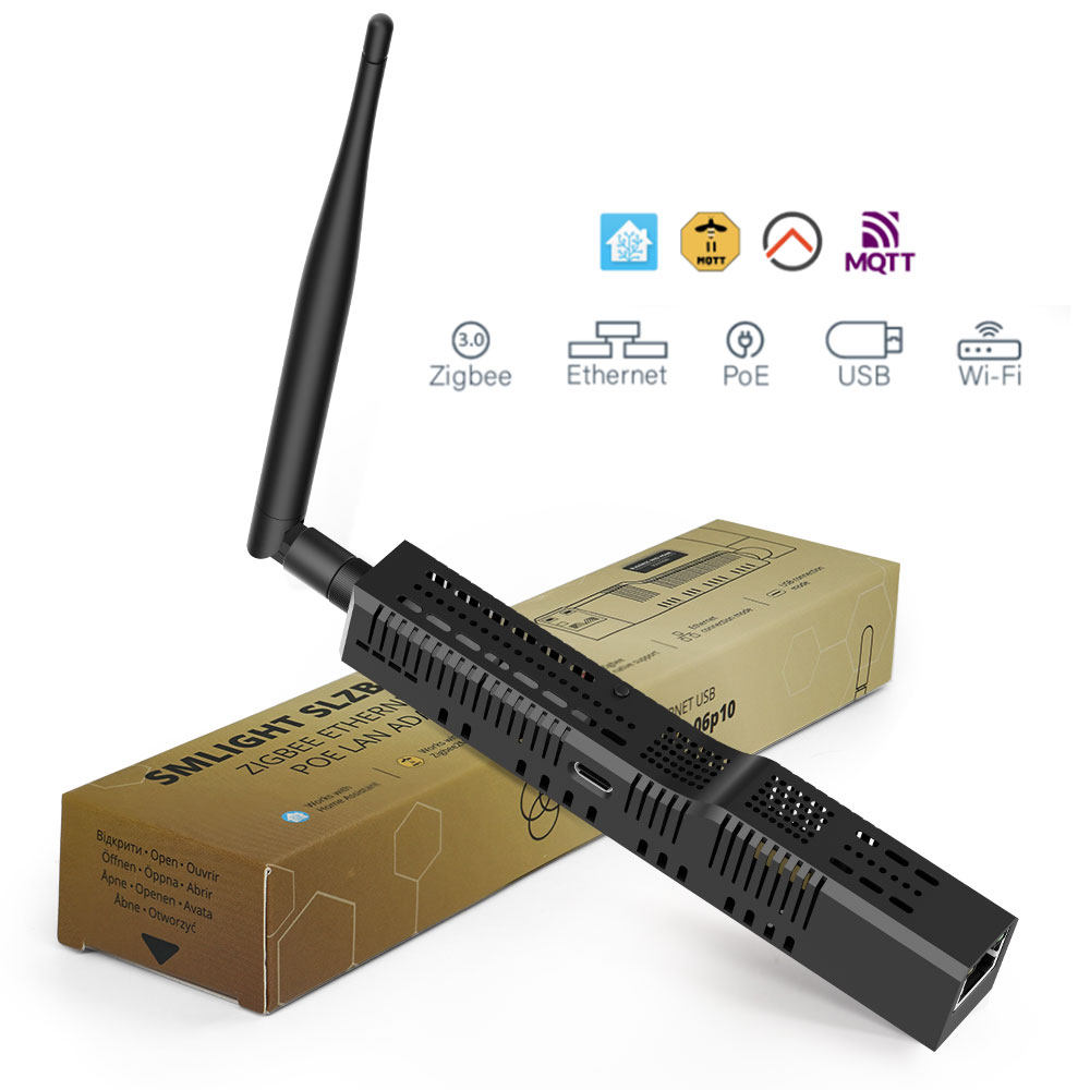 Zigbee Gateway - SMLIGHT SLZB-06P10 Zigbee 3.0 do Ethernetu,