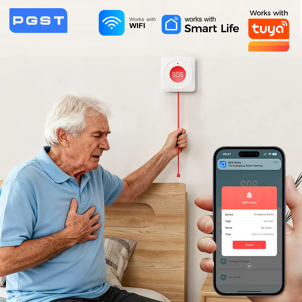 Smart Home Network - Przycisk WIFI Zigbee SOS, kompatybilny z