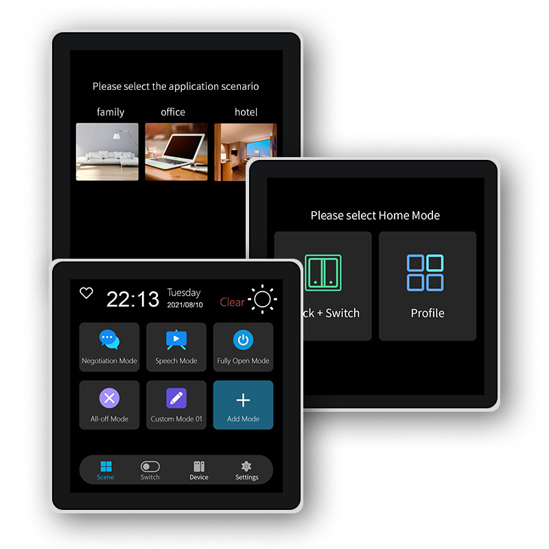 Smart Wall Socket - FUERS 4-calowy ekran dotykowy wielofunkcyjny inteligentny