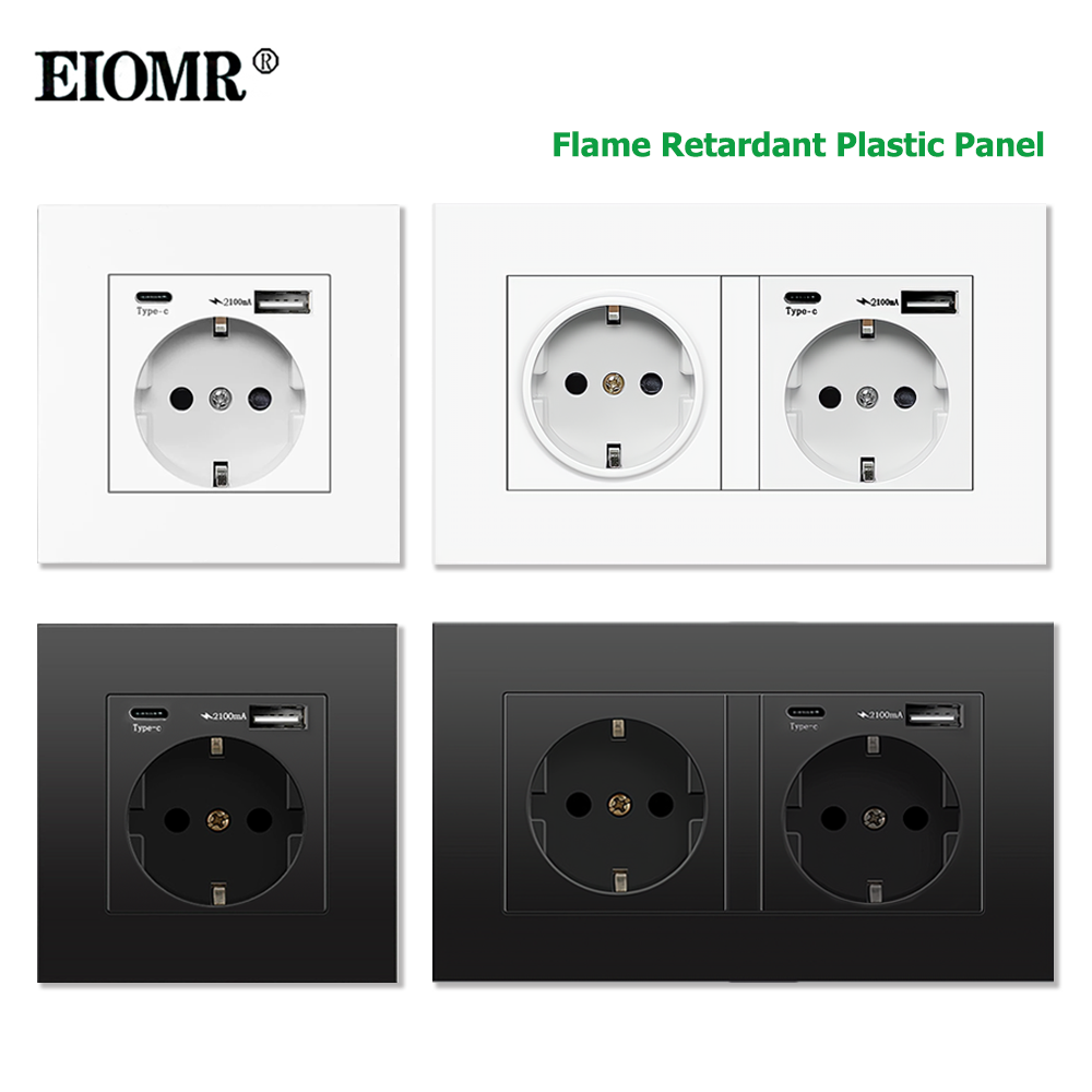 Smart Wall Socket - Standardowe gniazdo zasilania EIOMR EU, pojedyncze