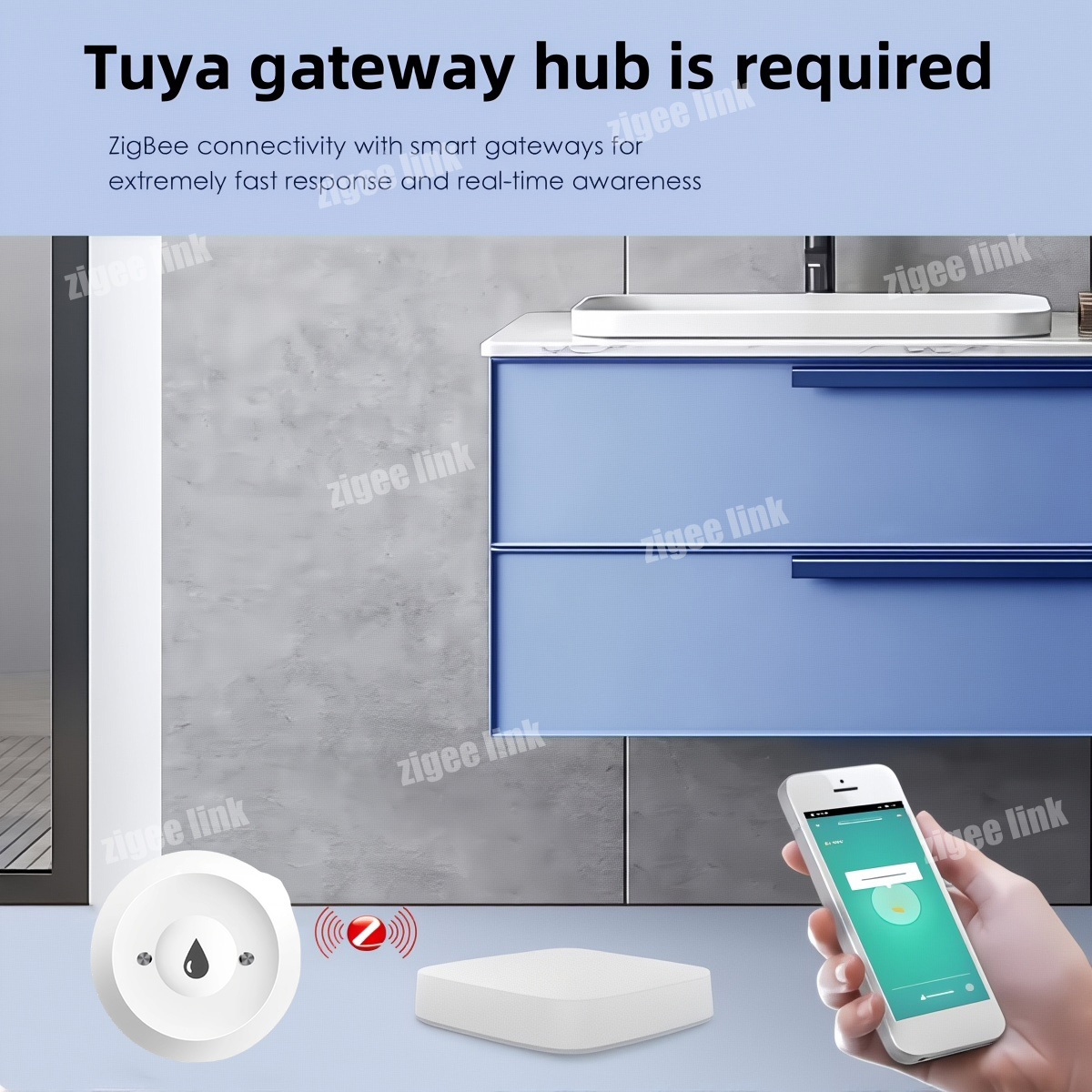 Czujnik wody ZigBee 3.0, intel – Zigbee Gateway recenzja i cena