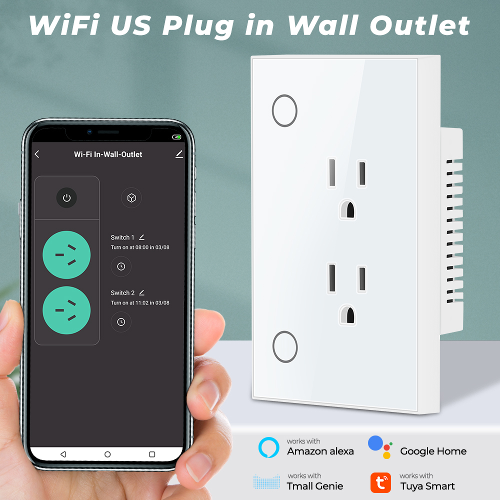 16A Tuya Wifi gniazdo Us wtycz – Smart Wall Socket recenzja i cena