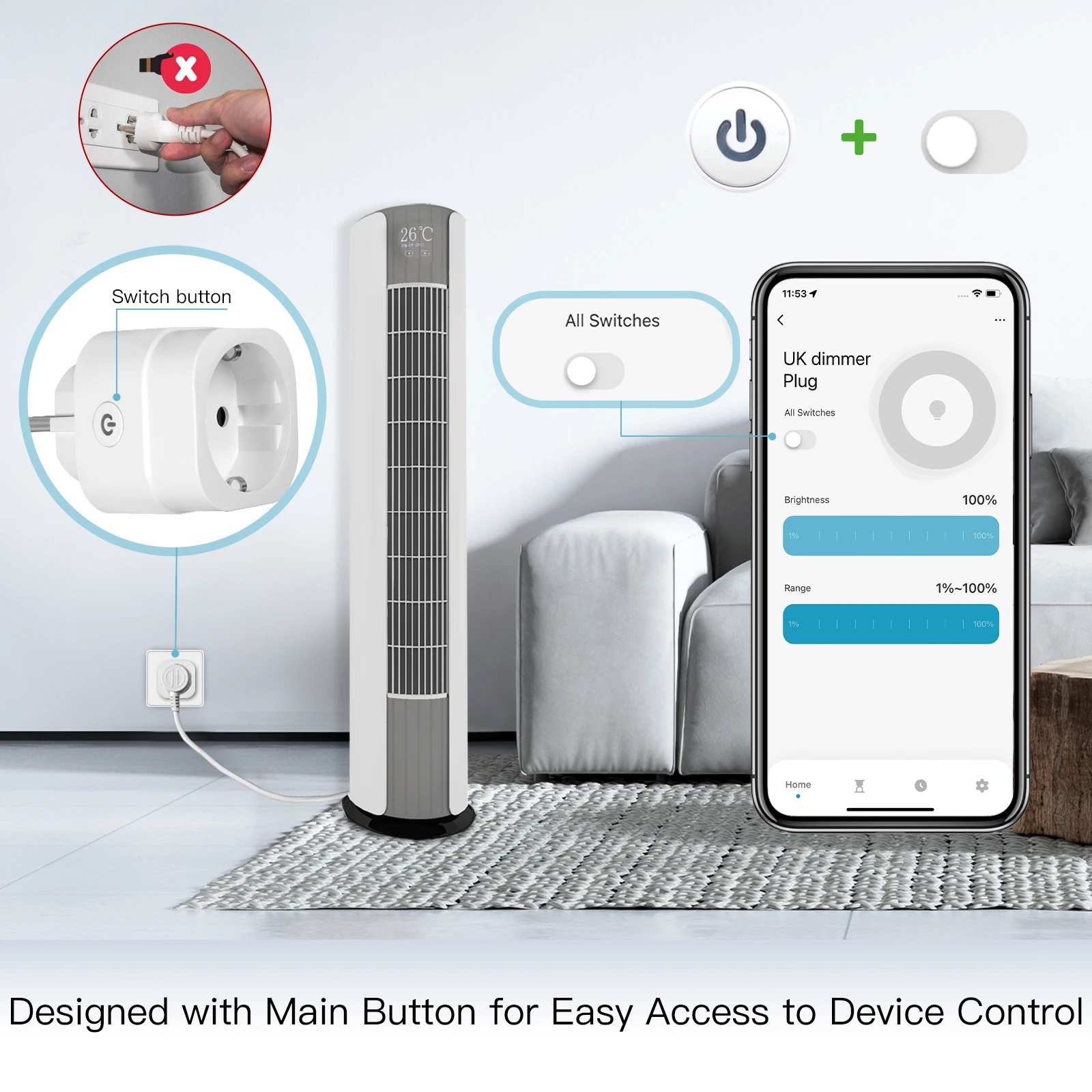 Inteligentna wtyczka WiFi MOES – Smart Home Europe recenzja i cena