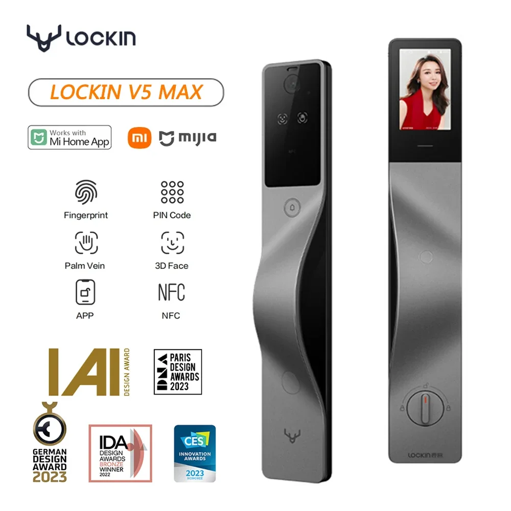 Lockin V5 Max 3D Rozpoznawanie – Smart Home Door Lock recenzja i cena