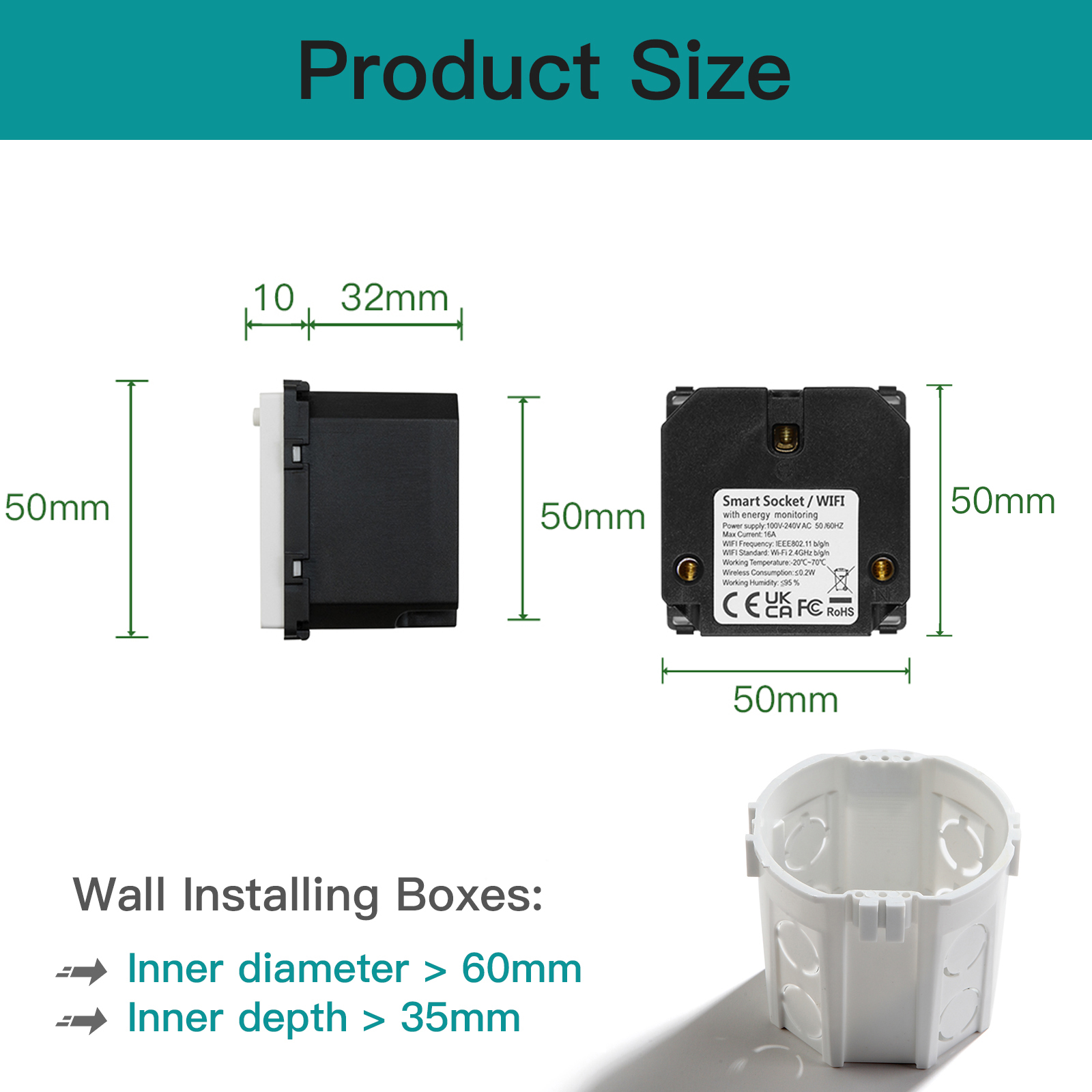 Moduły gniazdek WIFI BSEED, in – Smart Wall Socket recenzja i cena